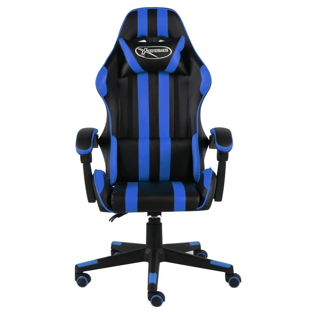 Bürostuhl Blau (1 Gaming-Stuhl Kunstleder und St) Schwarz Blau Blau | vidaXL