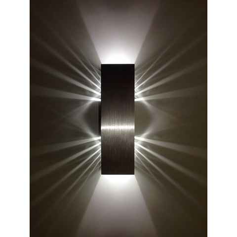 SpiceLED LED Wandleuchte ShineLED, Weiß (4200 K), LED fest integriert, weiß, 6 Watt, Lichtfarbe weiß, dimmbar, indirekte Beleuchtung mit Schatteneffekt, Up & Down Licht