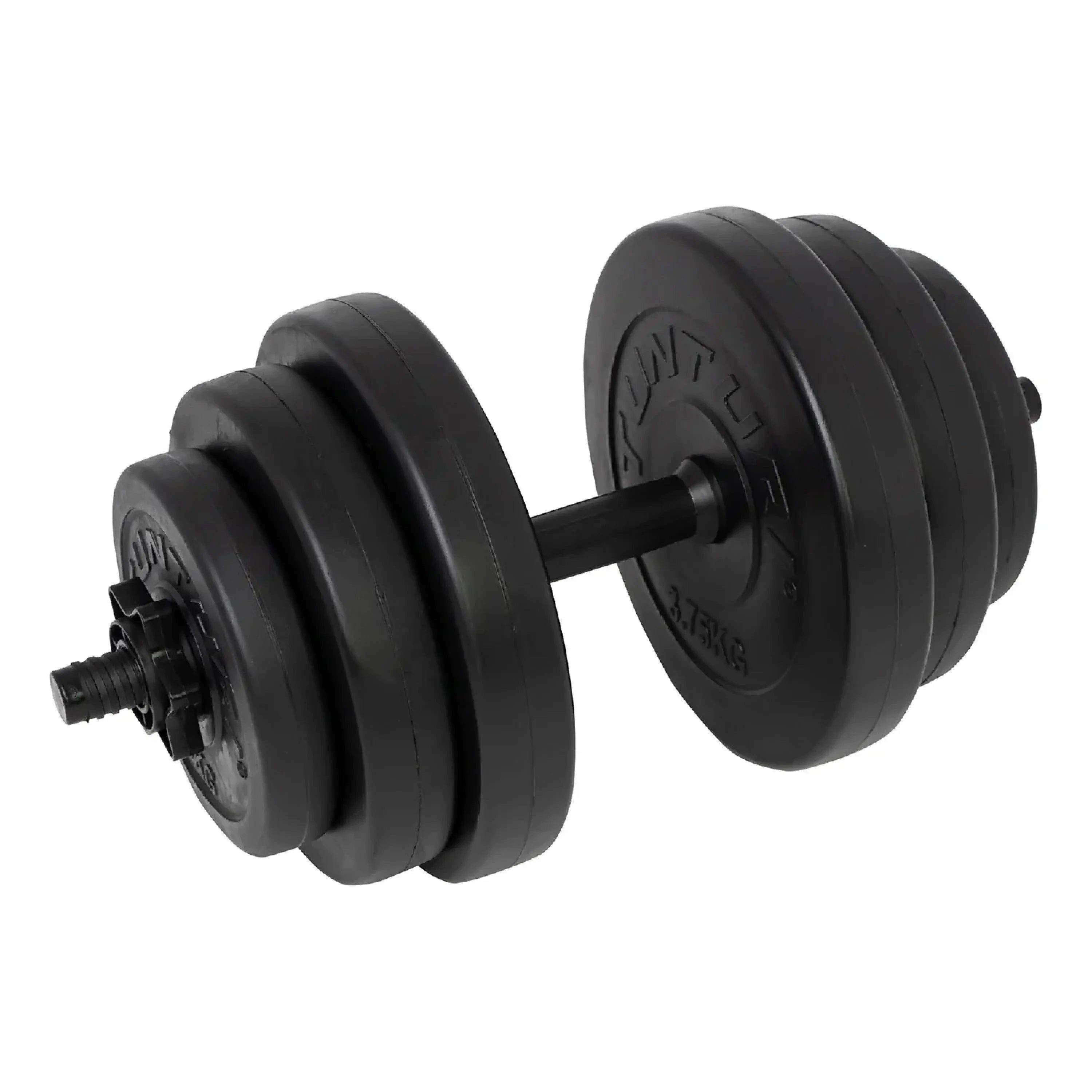 Sport-Knight® Kurzhantel Kurzhantelset aus Kunststoff 15 kg oder 28 kg, rutschfest, (Kurzhantelset, Gesamtgewicht: 15 kg, Farbe: Schwarz, Material: Vinyl)