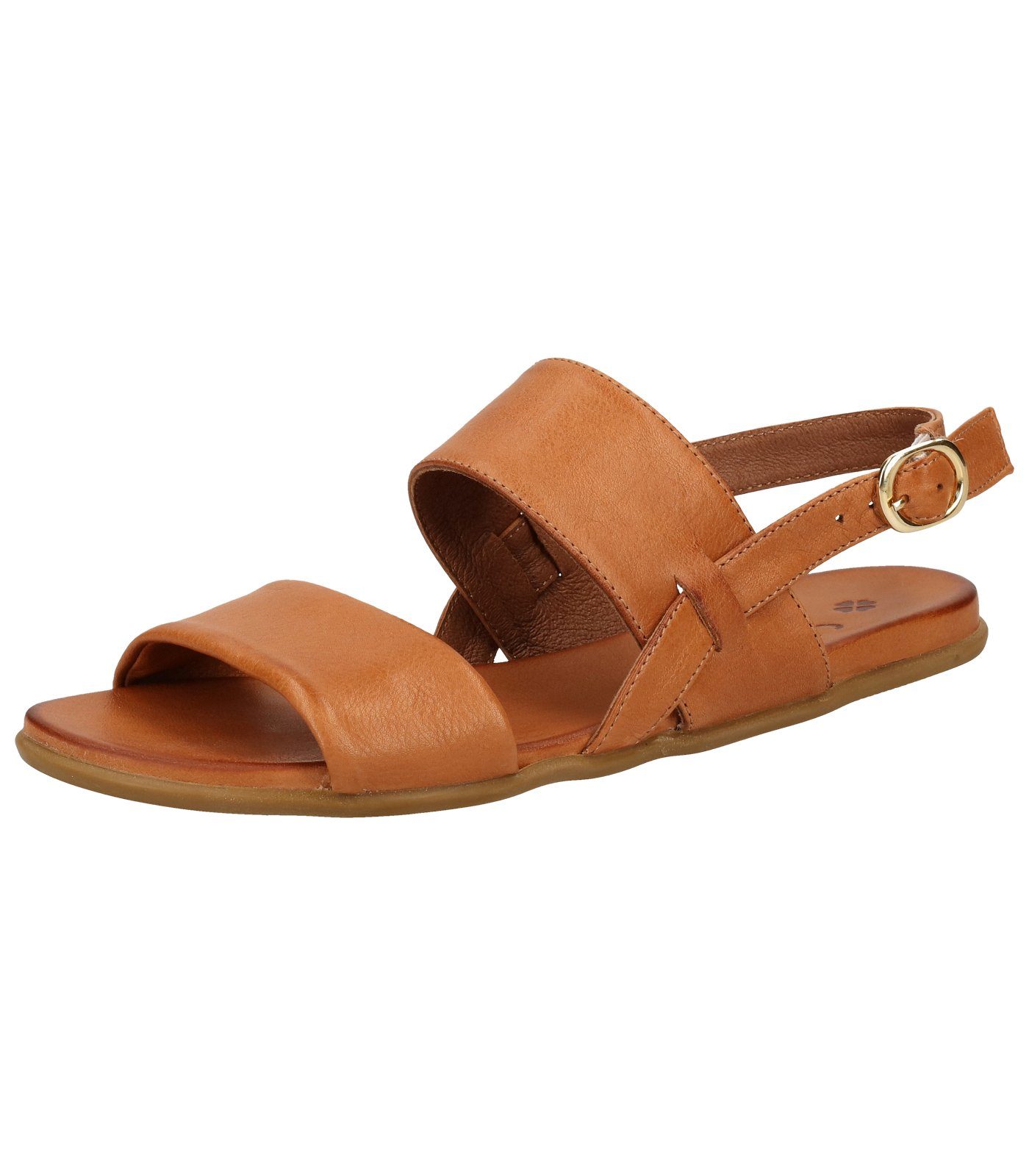 ILC Sandalen Leder Riemchensandalette Cognac