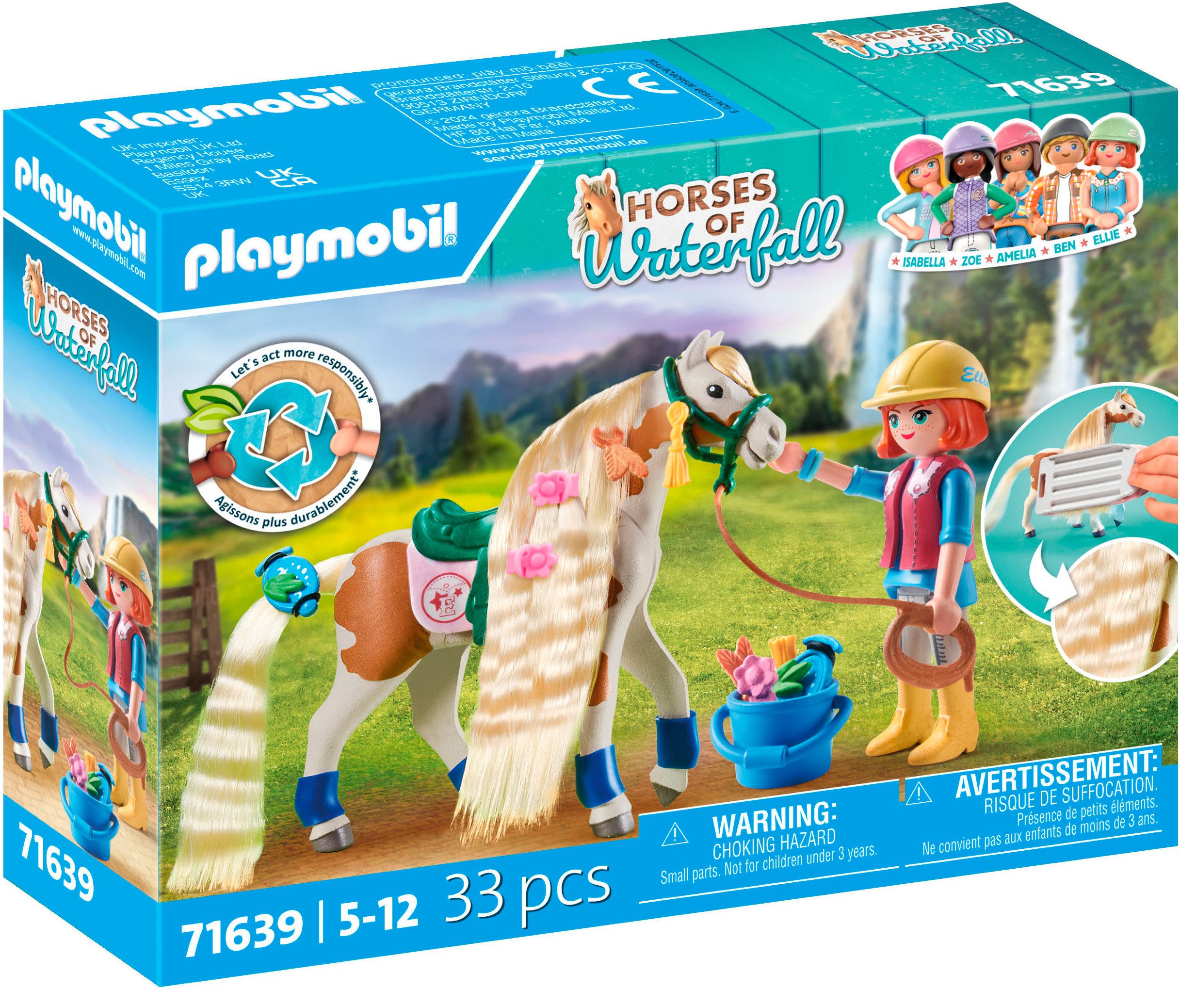 Playmobil® Ellie & Pferd mit Kreppeisen (71639), Horses of Waterfall Konstr günstig online kaufen