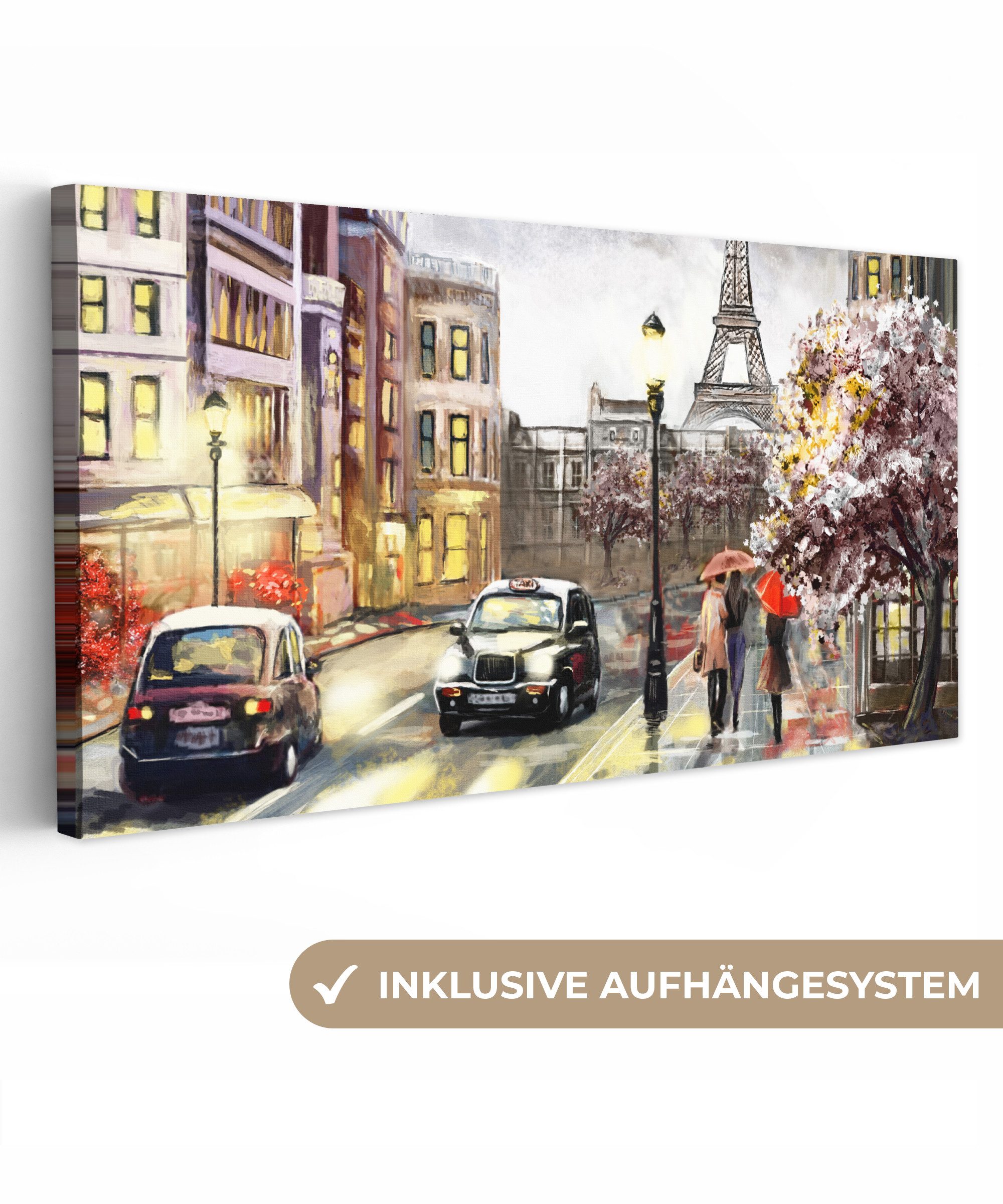 OneMillionCanvasses® Leinwandbild Panorama Kunstdrucke - Paris - Frankreich günstig online kaufen