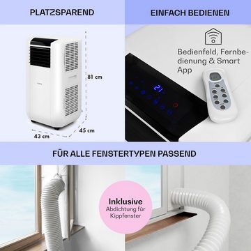 Klarstein Klimagerät Max Breeze Smart, Klimagerät mobil Air Conditioner Kühlgerät Luftkühler