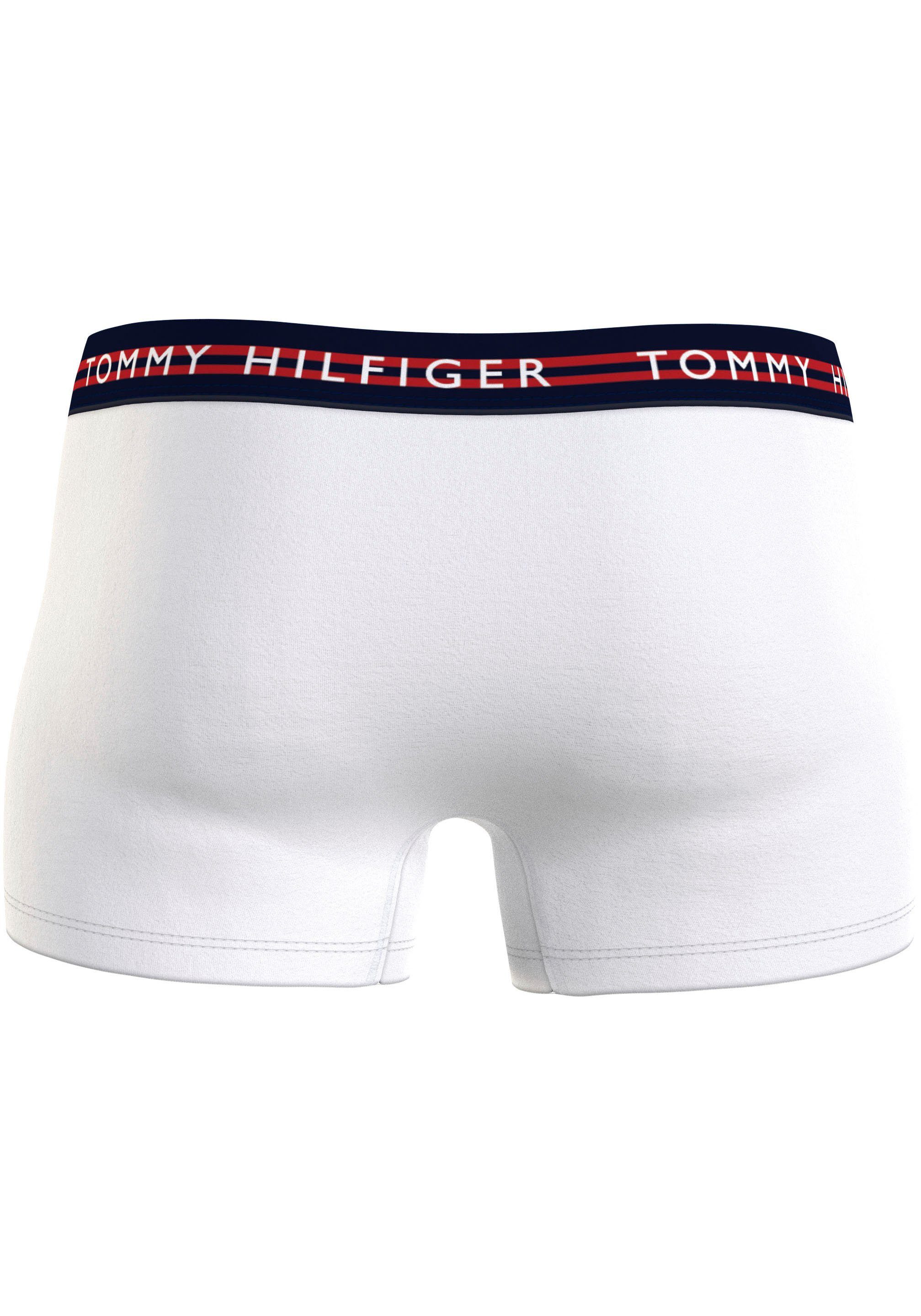 WB am Boxershorts DIFF Hilfiger Taillenbund 3er-Pack) (Packung, TRUNK COLOR Underwear red/white/desert mit sky Logo BODY + Tommy 3P