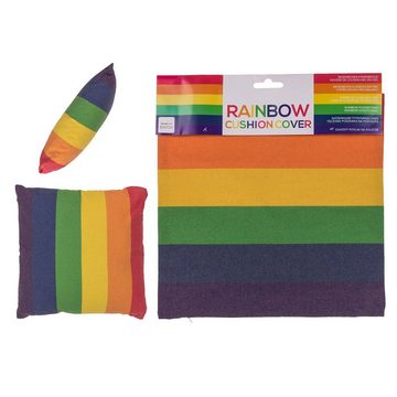 Kissenbezug Kissen-Bezug Kissenhülle Pride Regenbogen 40 x 40 cm, ReWu