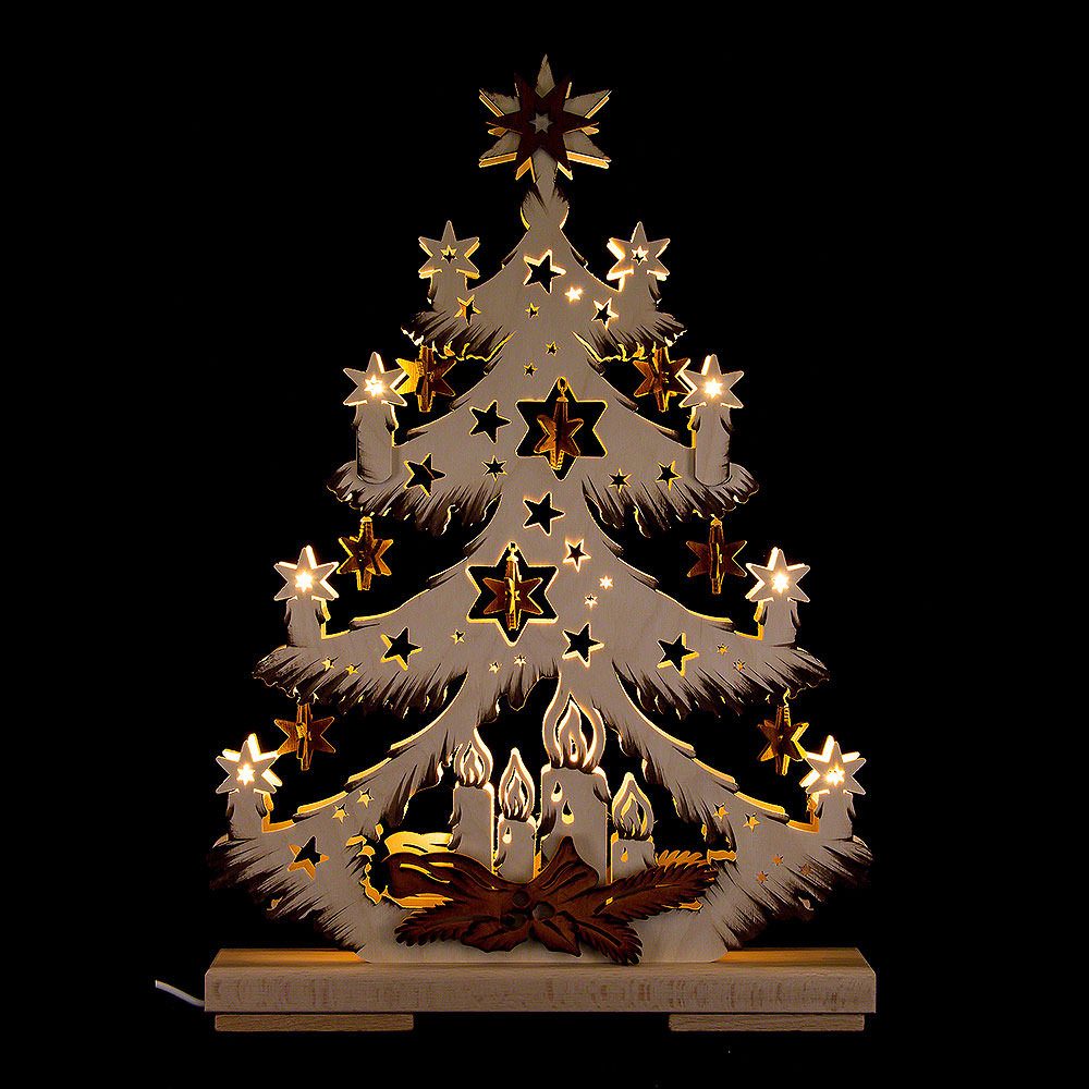 RATAGS Kunsthandwerk Schwibbogen Lichterspitze Sternchen (32x44cm) von RATAGS Holzdesign