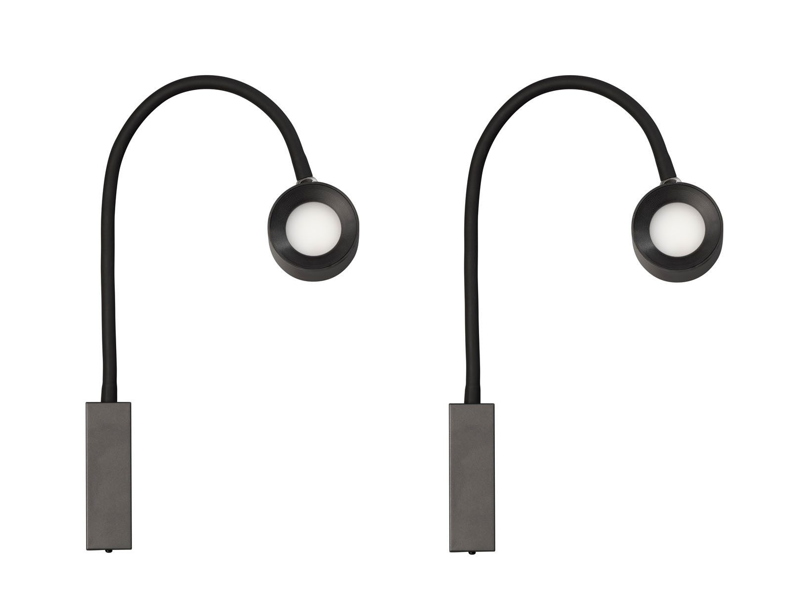 easy! BY FHL LED Wandleuchte, Dimmfunktion, LED fest integriert, Warmweiß & Tageslicht, 2er SET Akku Leselampen dimmbar & Tageslicht, Lampen kabellos H: 40cm