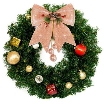 Juoungle Weihnachtsbaumschleife 2 Stück Pailletten Weihnachtsschleife, weihnachtliche dekorative