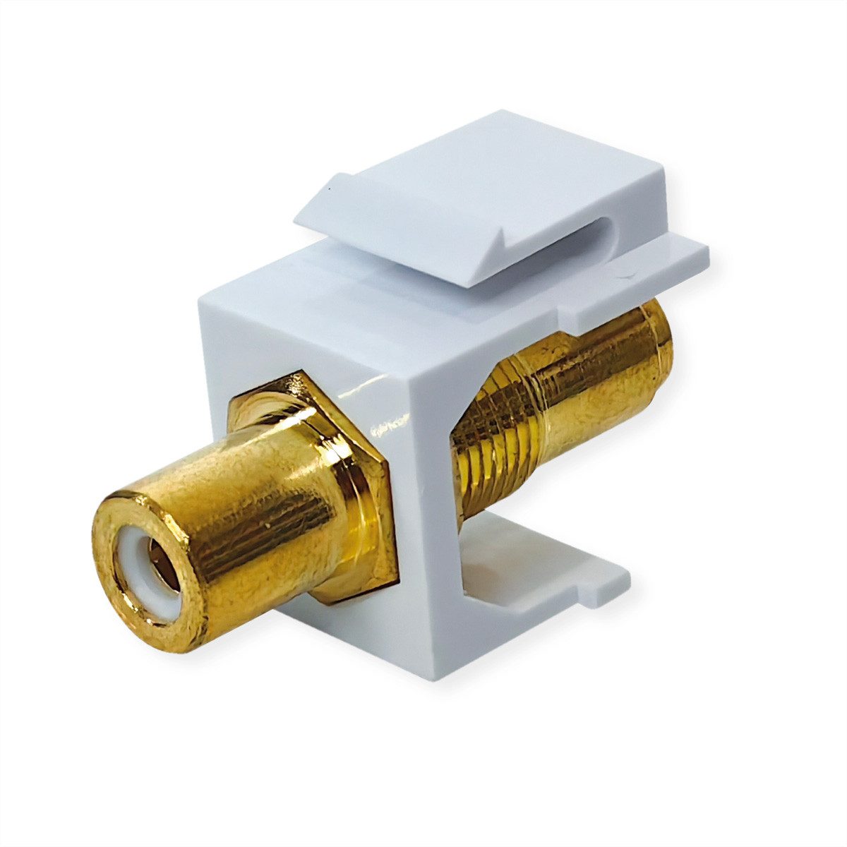 VALUE RCA-Keystone-Kupplung, Kunststoff Netzwerk-Panel