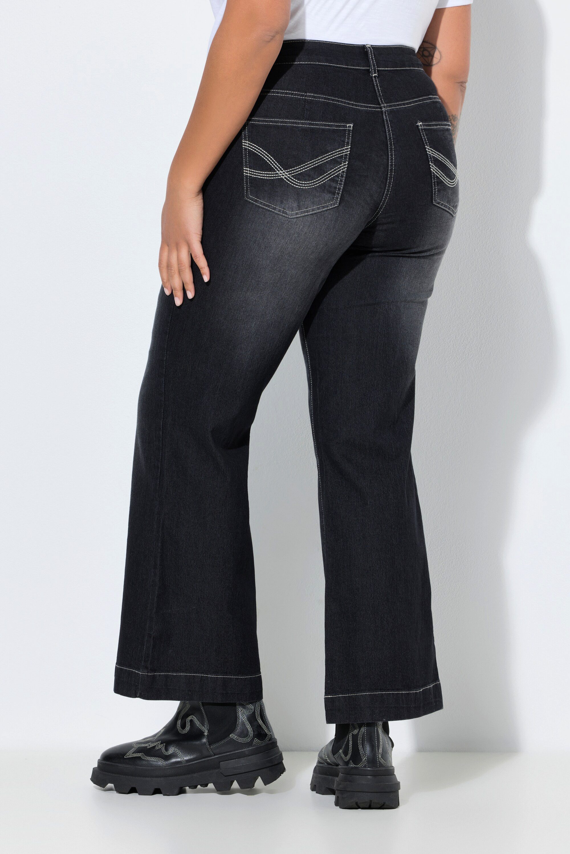 Angel of Style 5-Pocket-Jeans Jeans Nora weit und gerade Stretchkomfort 4-Pocket