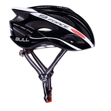 FORCE Fahrradhelm Helm FORCE BULL b/w Gr L-XL