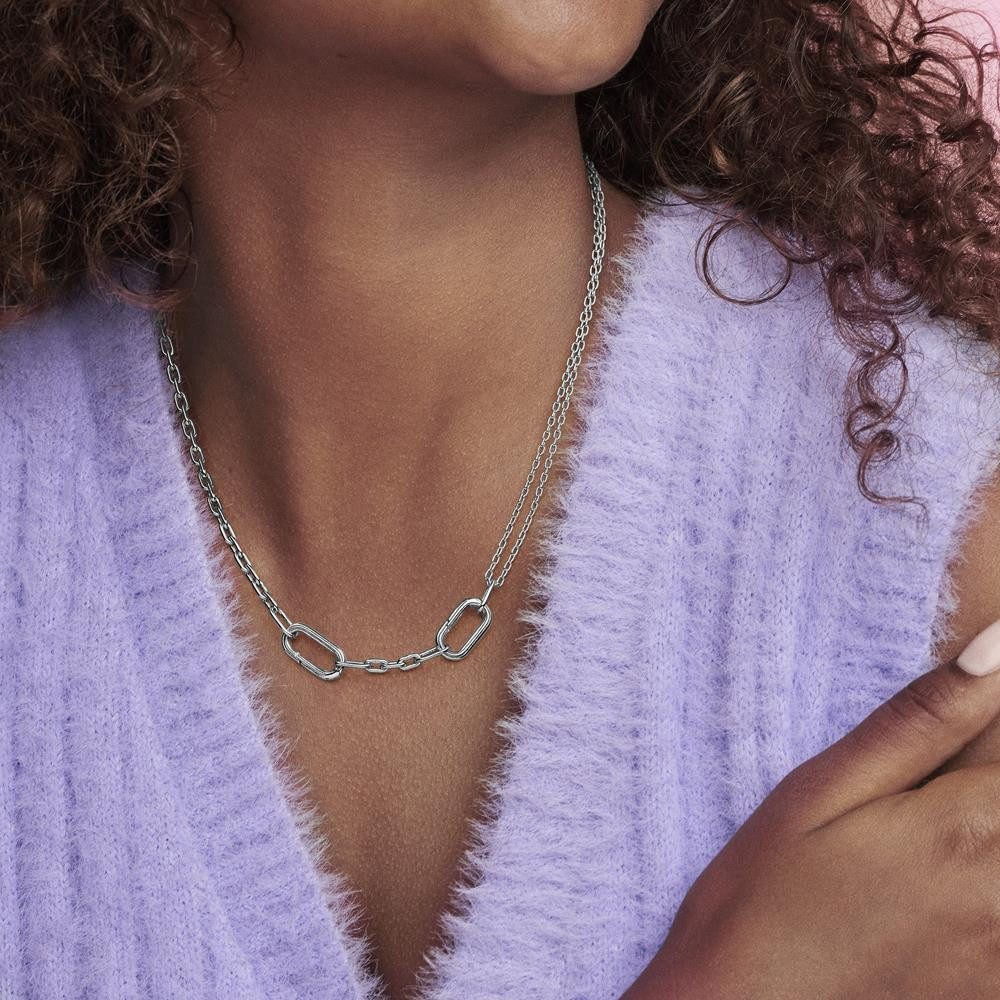 Pandora Silberkette ME Link-Gliederkette für Damen aus 925er Silber von PANDORA
