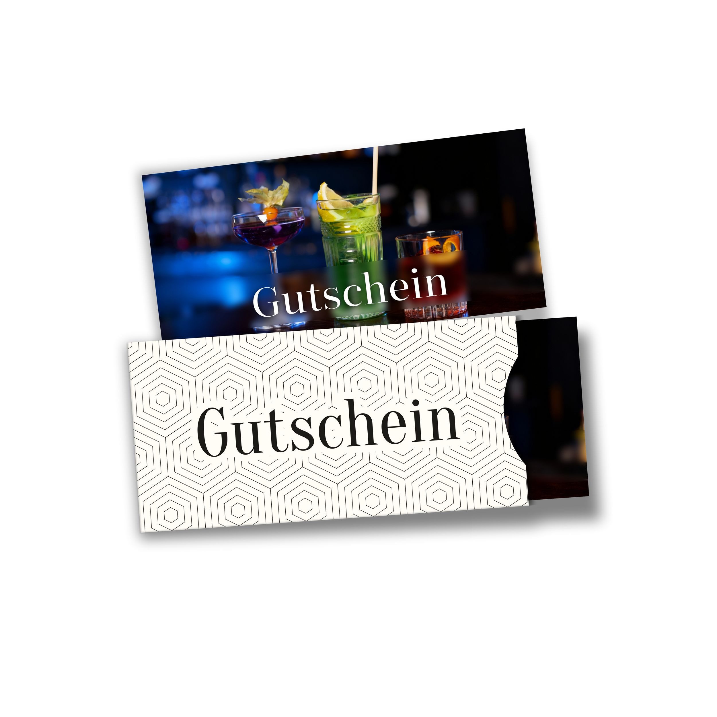 itenga Geschenkkarte itenga Geschenkgutschein Fotodesign mit Hülle - Motiv COCKTAIL Postkar