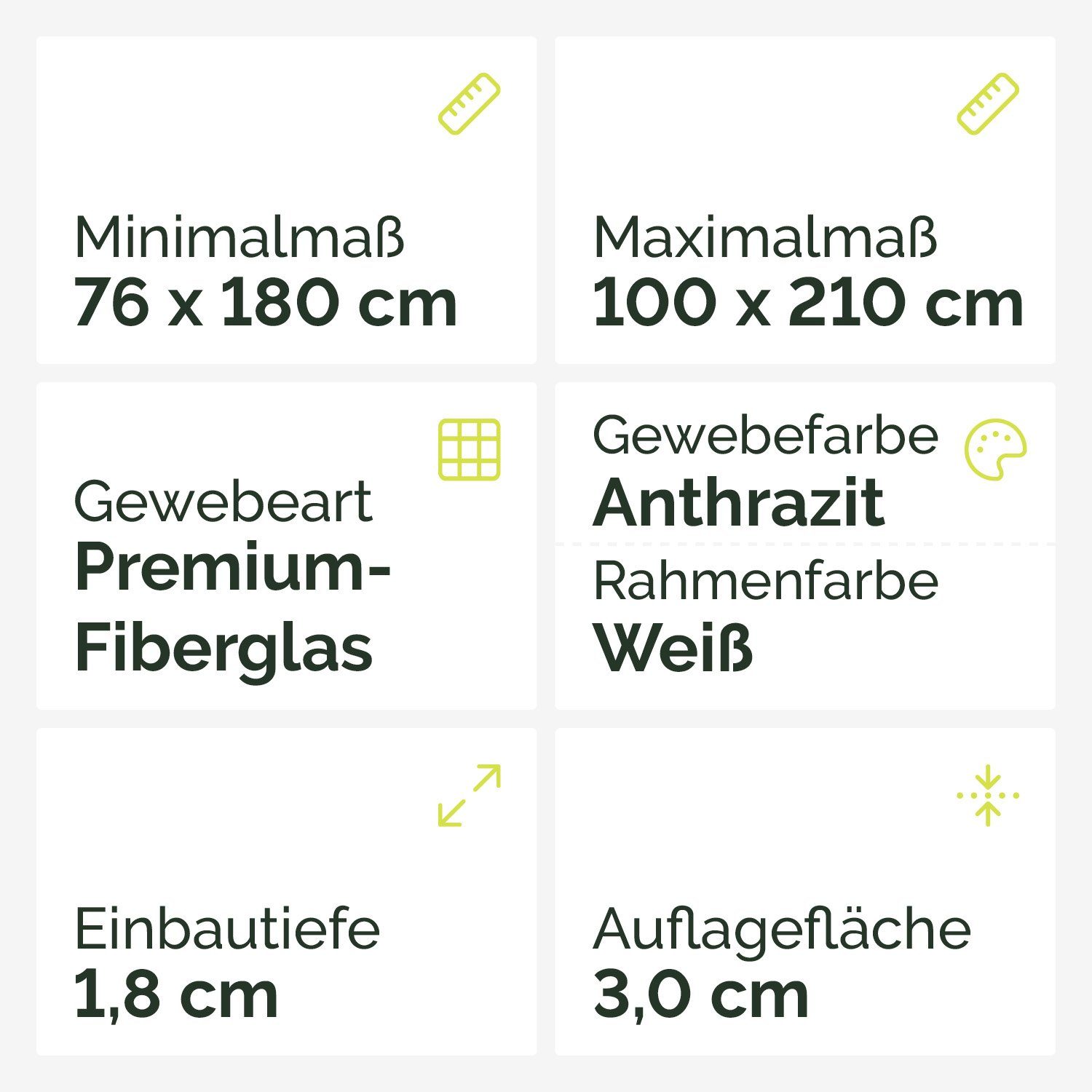 Nematek Insektenschutz-Tür Nematek Fliegengitter Tele, Teleskop anthrazit weiß, Fliegengittertür