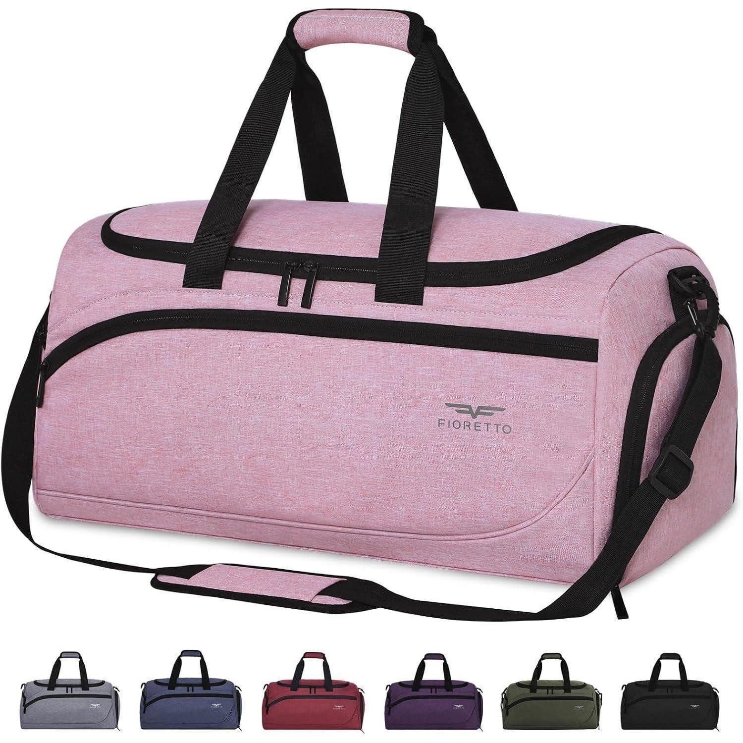 Sporttasche Sporttasche 35L Reisetasche Schuhfach Nassfach wasserdicht 35l-rosa