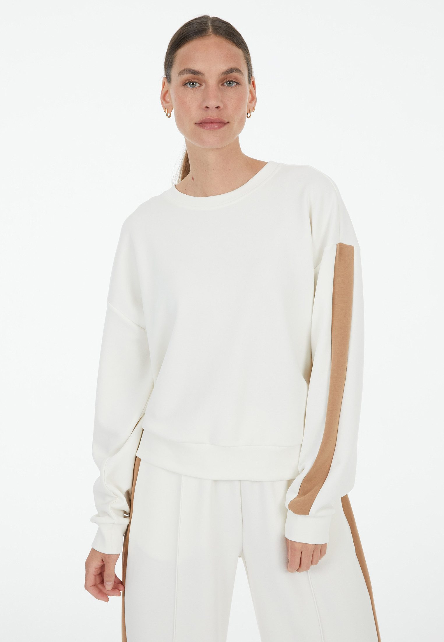 MARC AUREL Sweatshirt mit Kontraststreifen