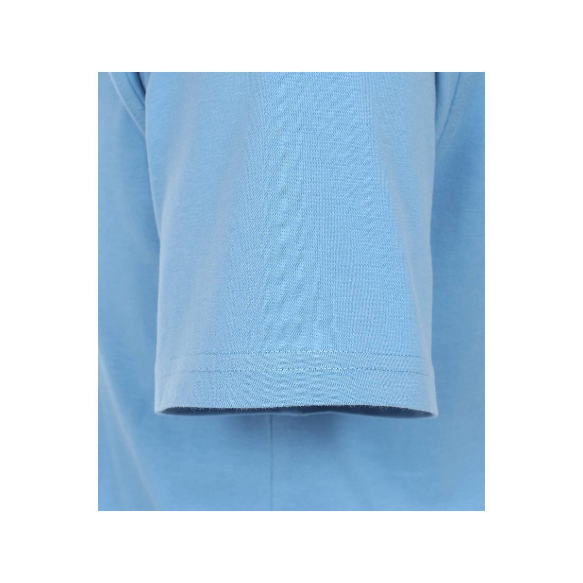CASAMODA T-Shirt blau Hellblau (1-tlg) fit regular