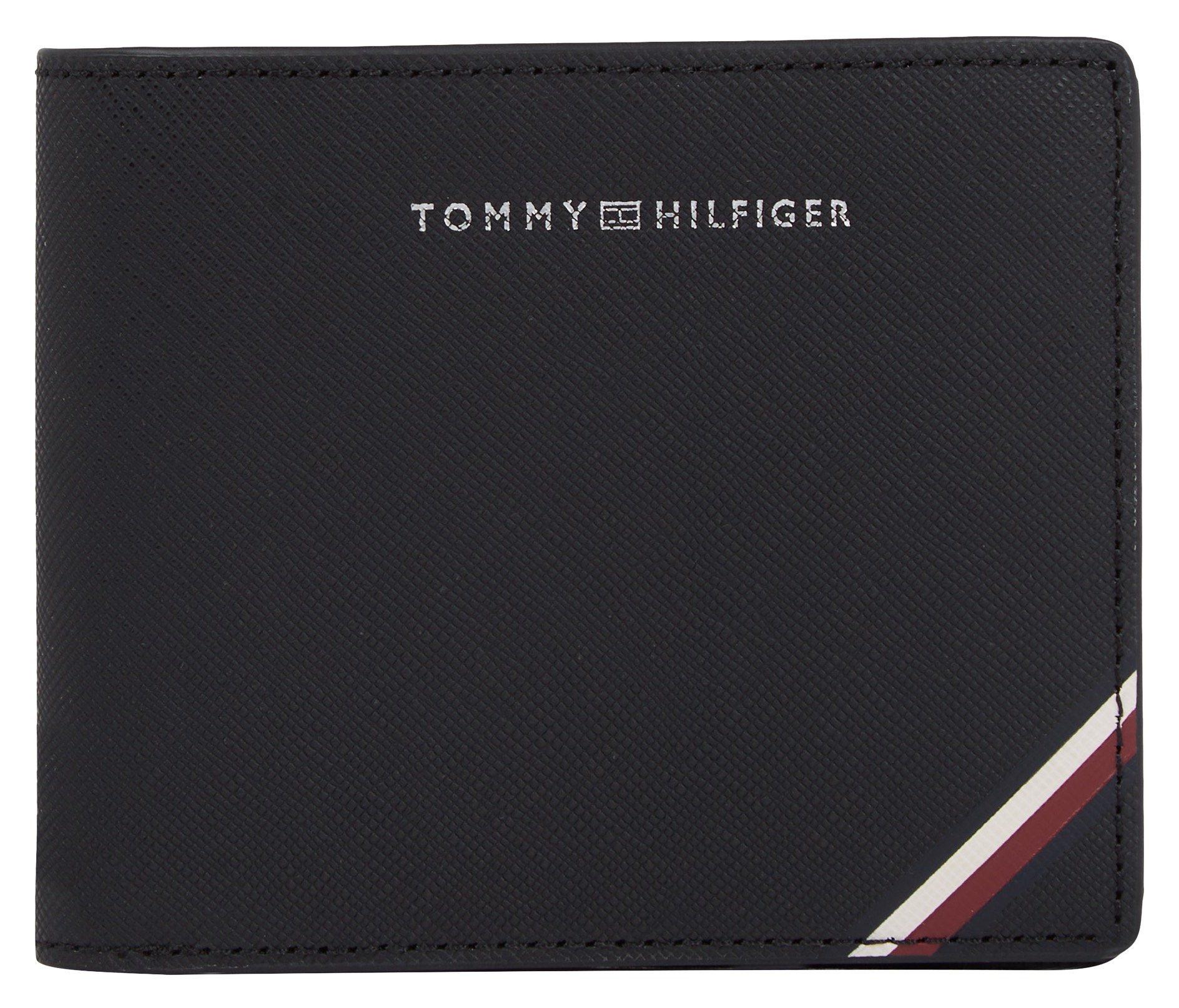 Tommy Hilfiger Geldbörse TH CENTRAL CC AND COIN, mit charakteristischem Streifendetail