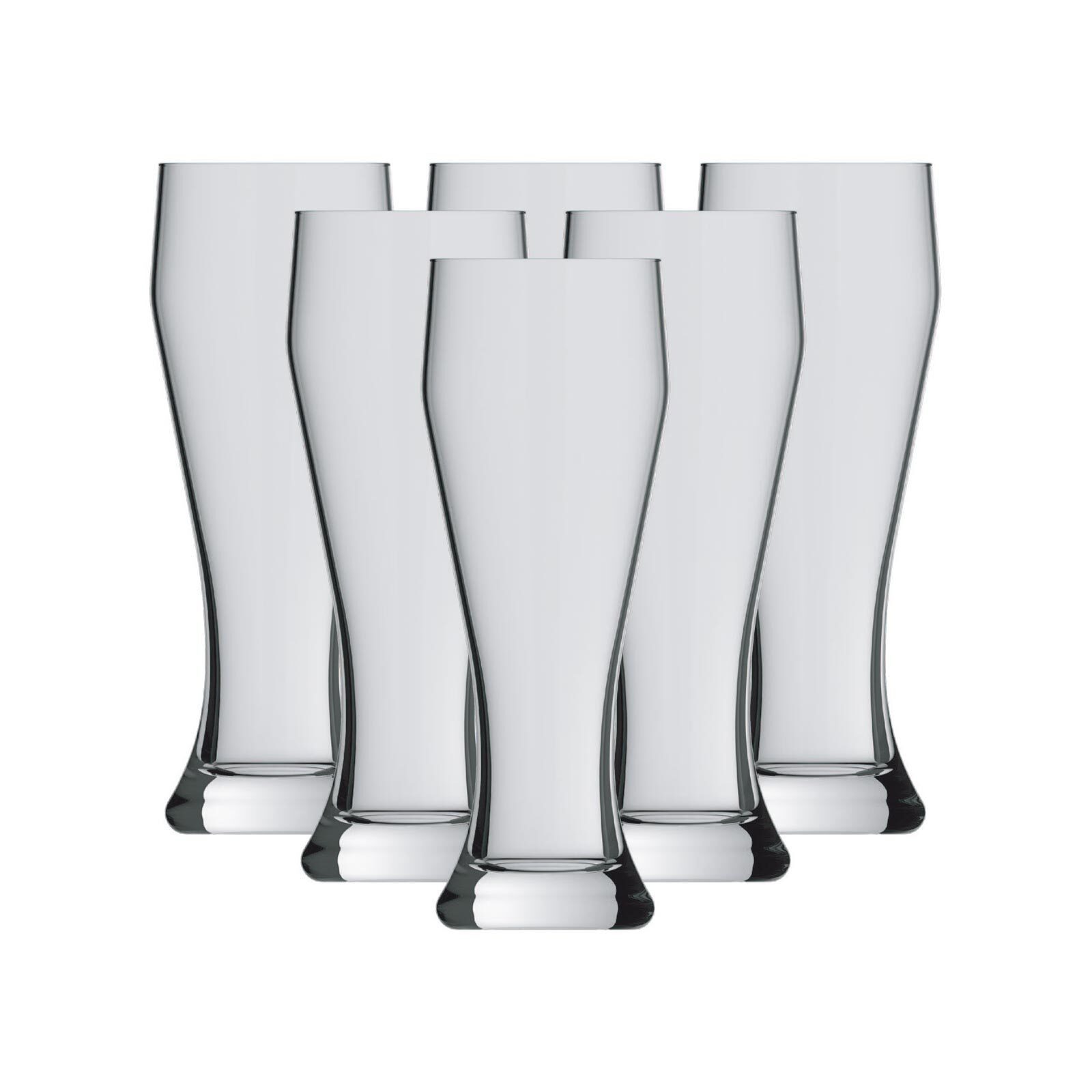 Pasabahce Bierglas Ranft Weizenbiergläser 0,3 l 6er Set, 6-tlg., Glas