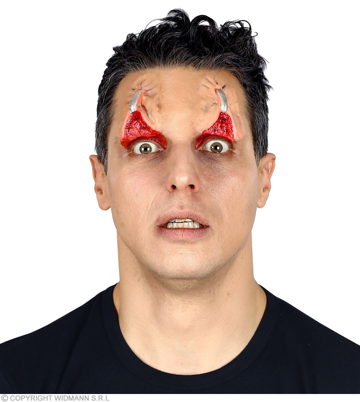 Widmann S.r.l. Schmuck-Tattoo FX Make-up Halloween, Getackerte Augen