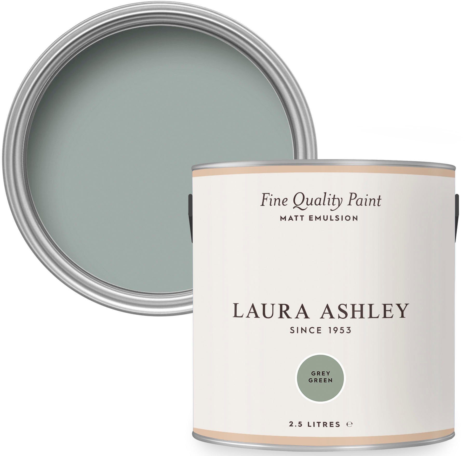 Grey matt, 2,5 Paint LAURA EMULSION, MATT ASHLEY Quality Wandfarbe L Fine Green