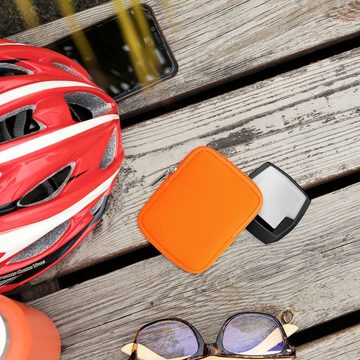 kwmobile Backcover Tasche für Bosch Nyon 2, E-Bike Computer Neopren Hülle - Schutztasche Neon Orange