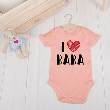 Shirtracer Shirtbody I Love Baba Geschenk Vatertag Baby