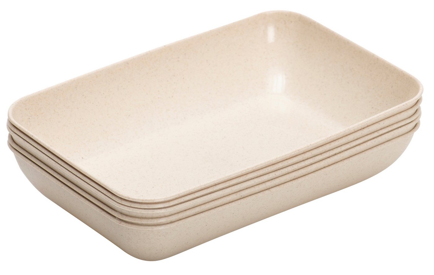 Betzold Schale Aufbewahrungsbox mit Deckel, 16 x 39,5 x 27,5 cm, Kunststoff, (5-tlg)