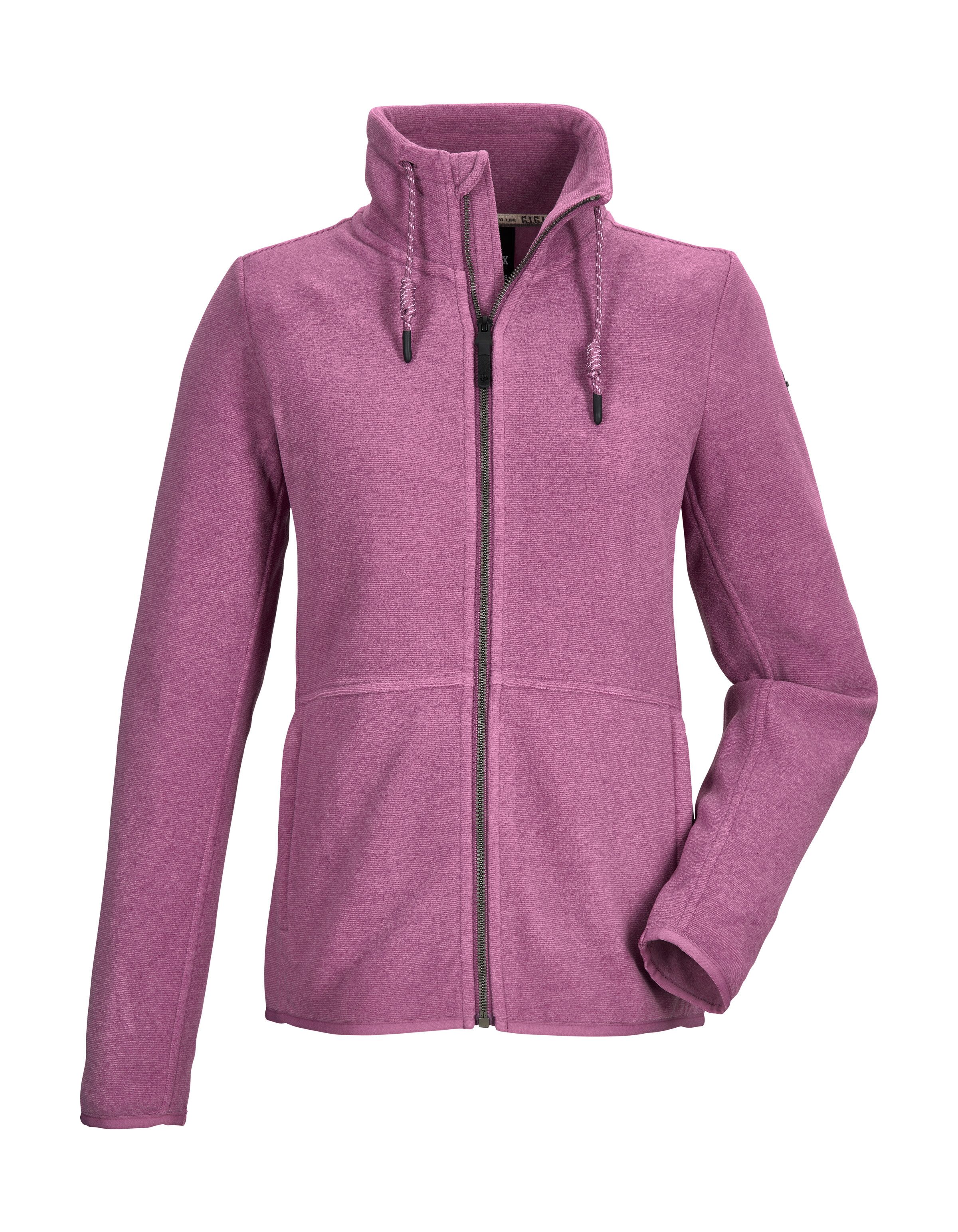 G.I.G.A. DX by killtec Fleecejacke GW 58 WMN KNTFLC JCKT Leichte Strickfleecejacke, verstellbarer Kragen, elastische Bündchen