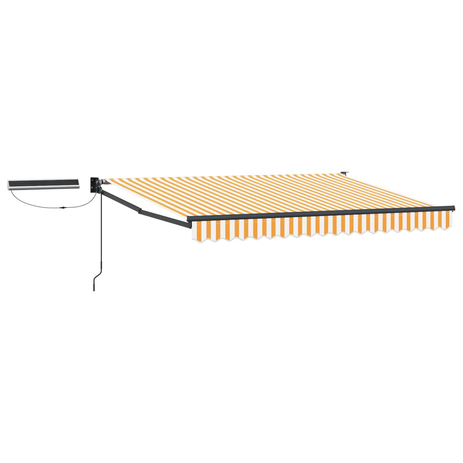 vidaXL Markise Solarbetriebene elektrische Markise 3,5x2,5 m (1-St)