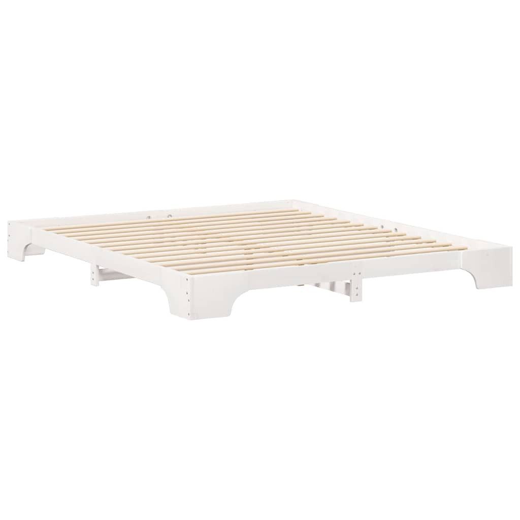 vidaXL Bett Bodenbettgestell Weiß 180 x günstig online kaufen