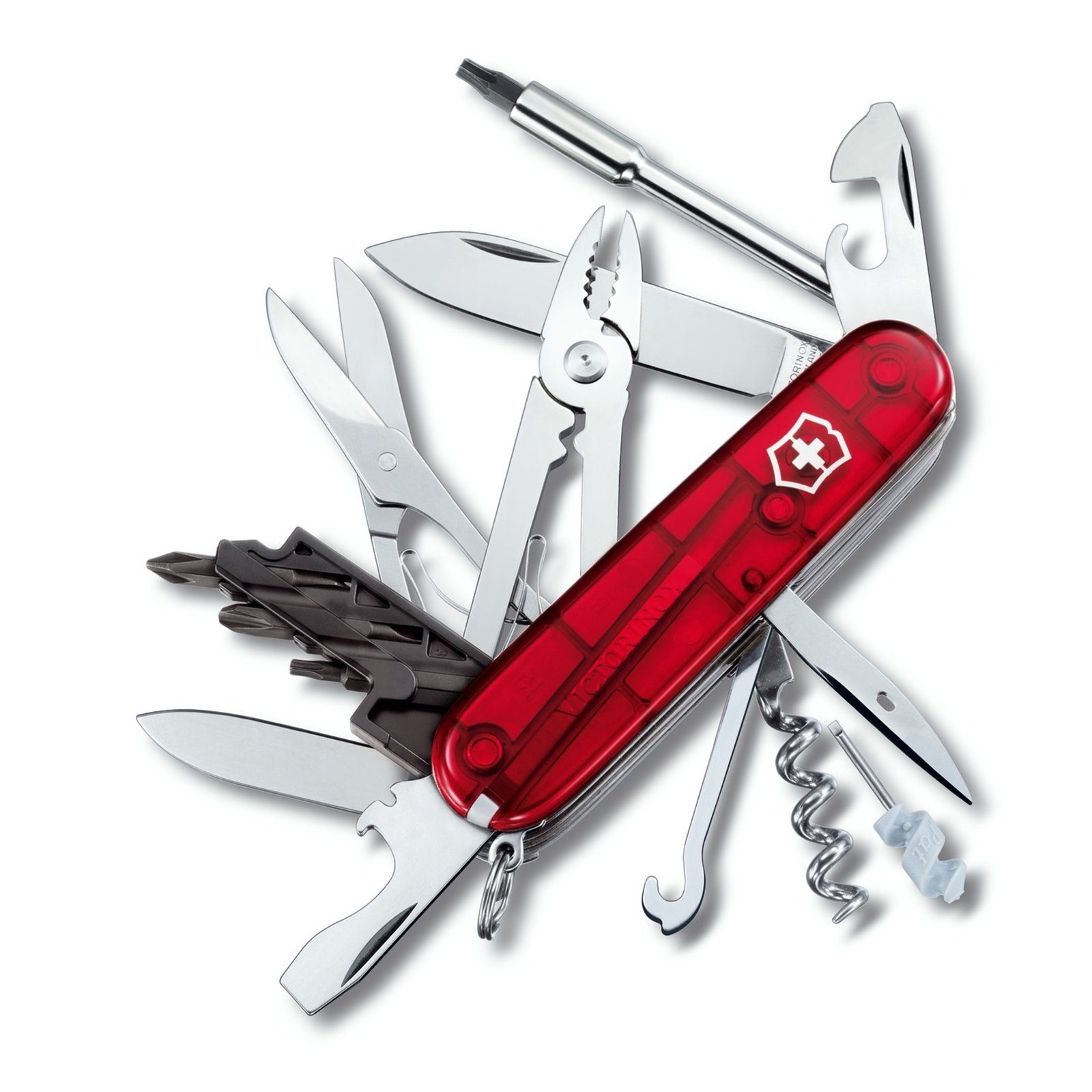 Victorinox Taschenmesser Taschenmesser Cyber Tool 34, (Stück, 1 St., 1 Taschenmesser), Multitool Bit-Schlüssel 34 Funktionen