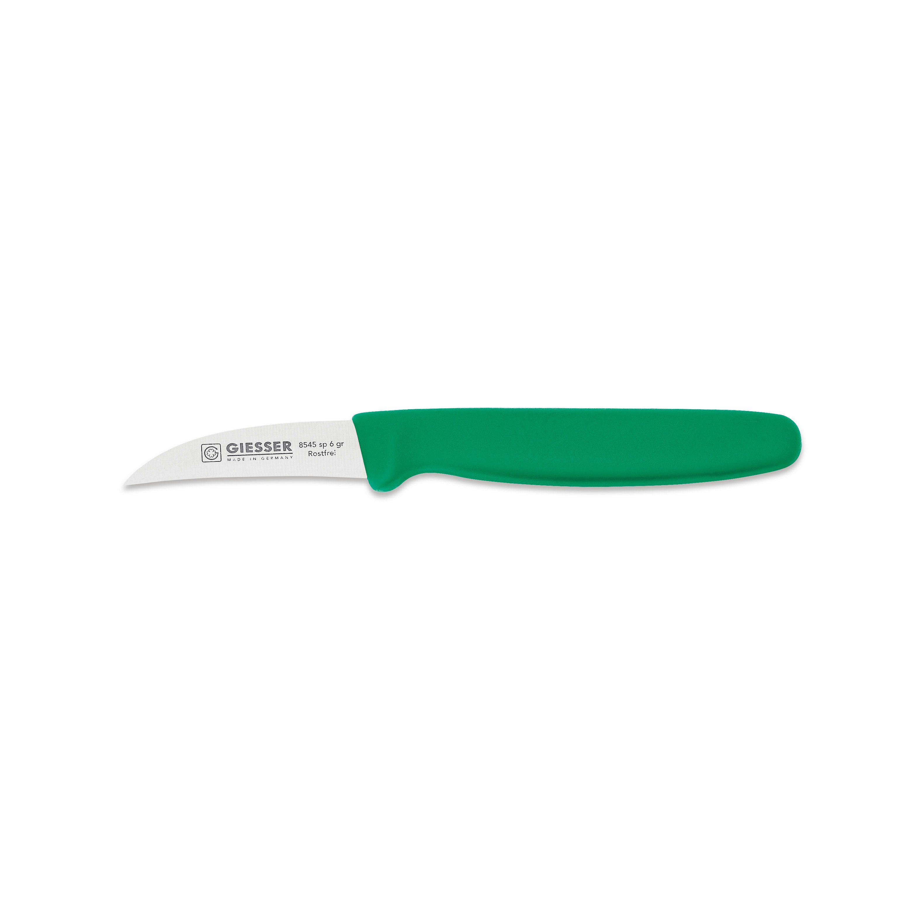 GIESSER Schälmesser Gemüsemesser 8545 sp 6, Handabzug, Klinge 6 cm Hohle-Schneide