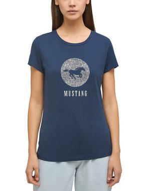 MUSTANG Kurzarmshirt Print-Shirt