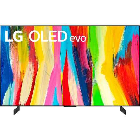 LG OLED42C27LA OLED-Fernseher (106 cm/42 Zoll, 4K Ultra HD, Smart-TV, OLED evo,bis zu 120Hz,α9 Gen5 4K AI-Prozessor,Dolby Vision & Atmos)
