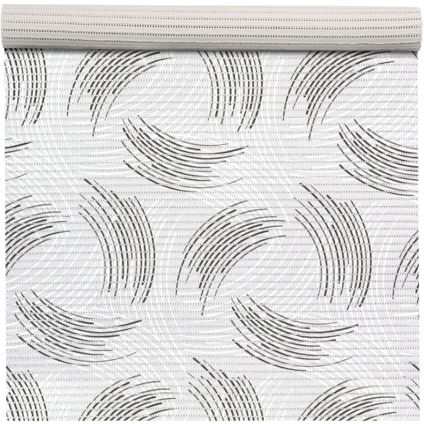 ANRO Schaum-Badematte Premium Zirkel rutschfester Badvorleger mit Drainage, Höhe 5 mm, schnelltrocknend, Drainage, hält die füße warm, isolierend, Kunststoff, Rechteckig, Weichschaummatte 100x65cm Rechteckig RAW Grau
