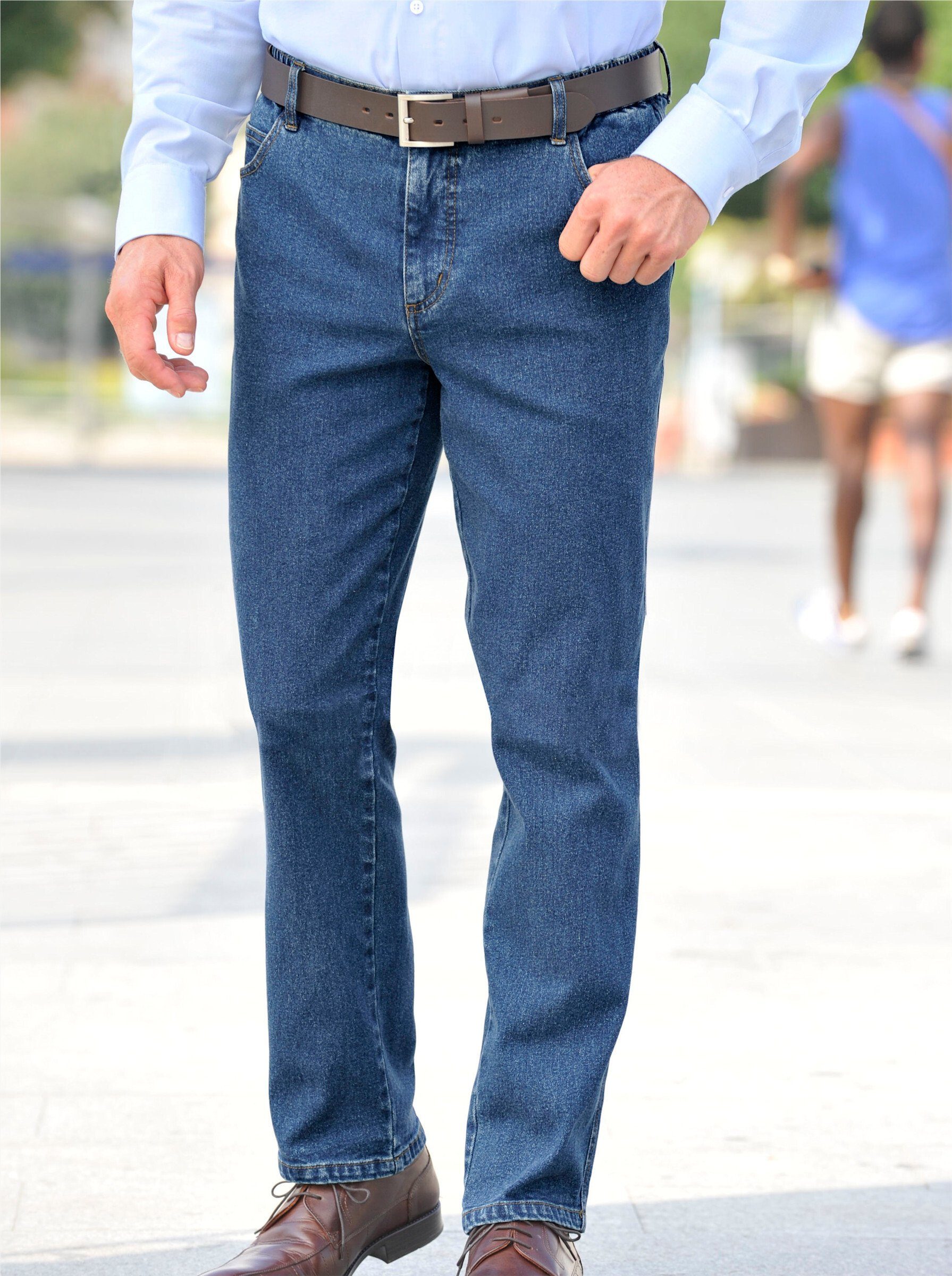 Classic Dehnbund-Jeans, (1 tlg.) günstig online kaufen