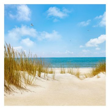 Bilderdepot24 Fototapete Strand & Meer Strand Nordsee Natur Landschaft Maritim Meerblick, Glatt, Matt, (Vliestapete inkl. Kleister oder selbstklebend), Wohnzimmer Schlafzimmer Küche Flur Motivtapete Vliestapete Wandtapete