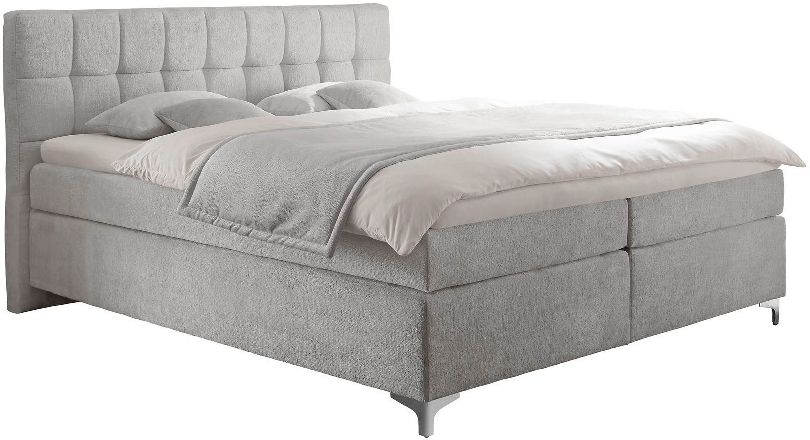hapo Boxspringbett Neyla erhältlich in den Breiten 100, 160, 180 & 200cm, in verschiedenen Matratzenqualitäten, Härtegraden und Farben verfügbar