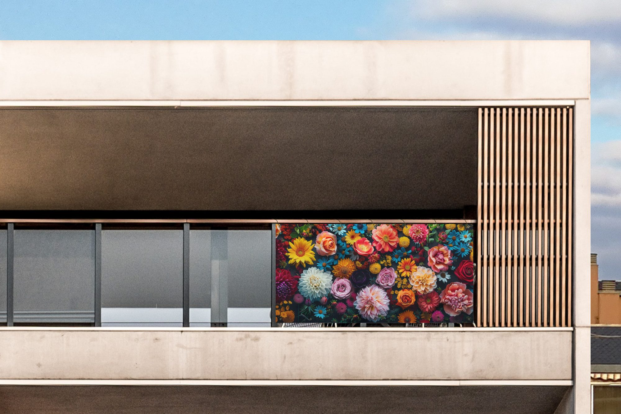 MuchoWow Balkonsichtschutz Blumen - Pflanzen - günstig online kaufen