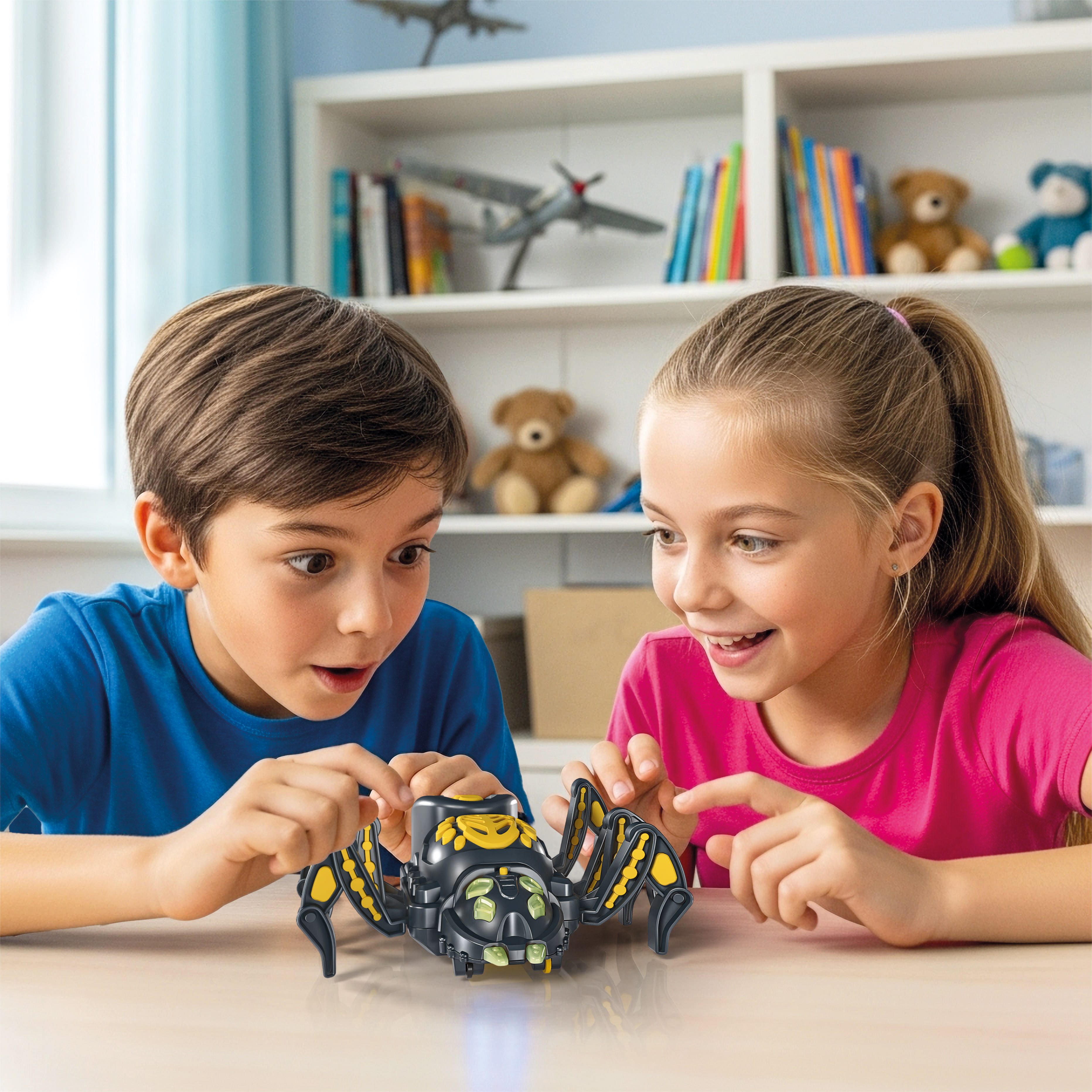 Clementoni® Robotertier Galileo Robotics, SPIDER Bot, mit Licht
