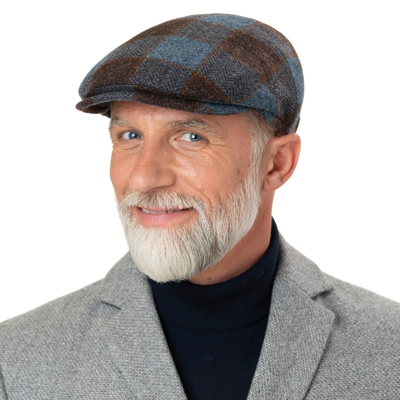 Lierys Flat Cap (1-St) Schirmmütze mit Schirm, Made in Italy