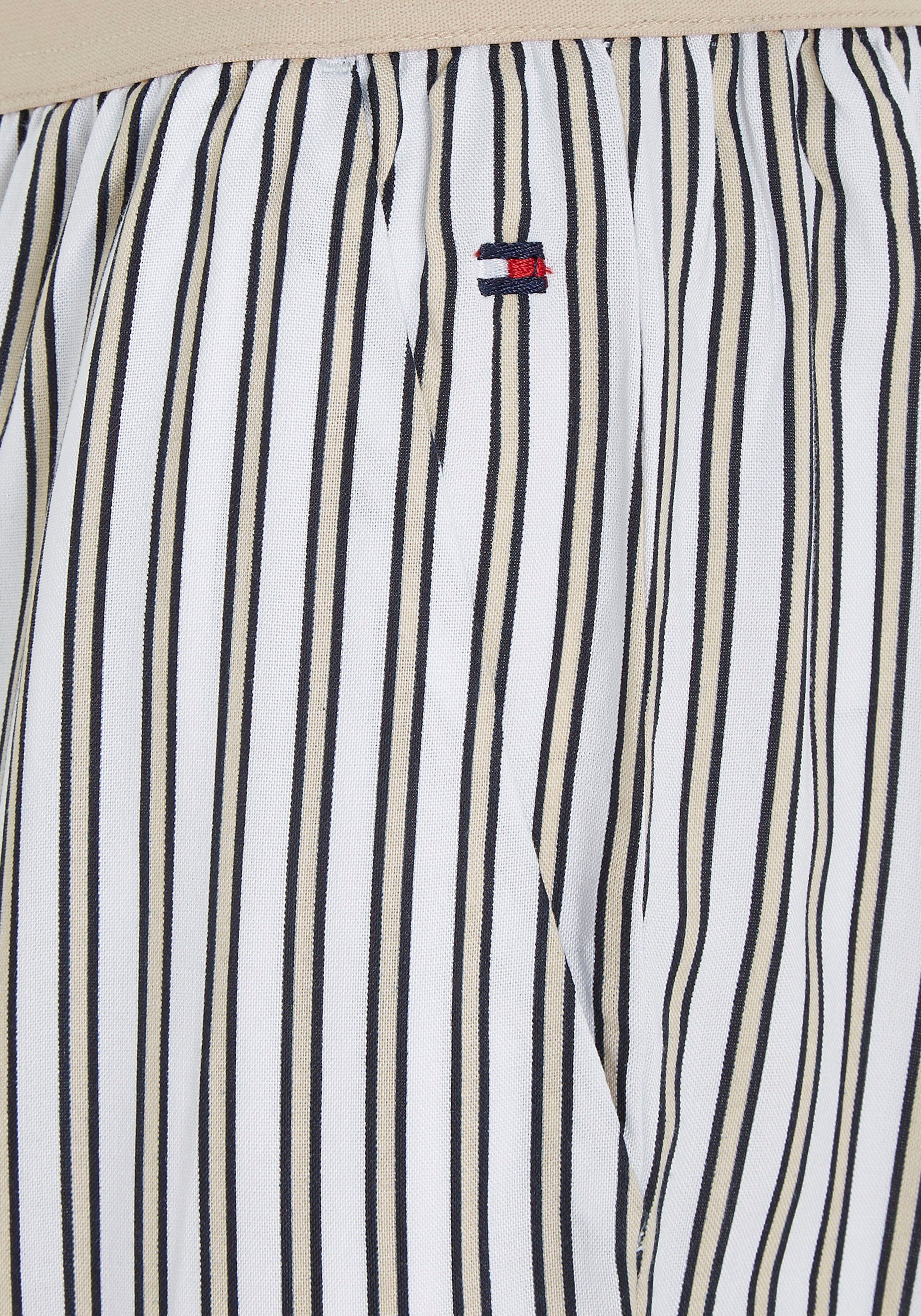 Hilfiger Tommy mit abgesetztem WOVEN Schriftzug mit Hilfiger Underwear Bündchen Tommy Schlafhose farblich PANTS TH