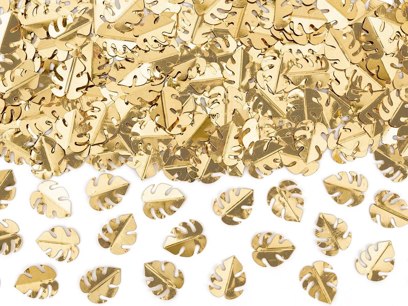 partydeco Streudeko, Konfetti Blätter 1,5x2cm 15g gold
