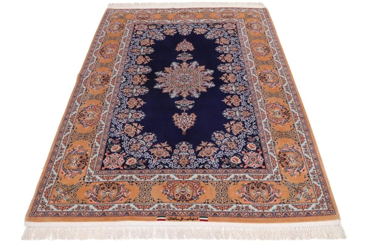Orientteppich Isfahan Seidenkette 137x177 6 Handgeknüpfter Höhe: mm rechteckig, Trading, Orientteppich, Nain