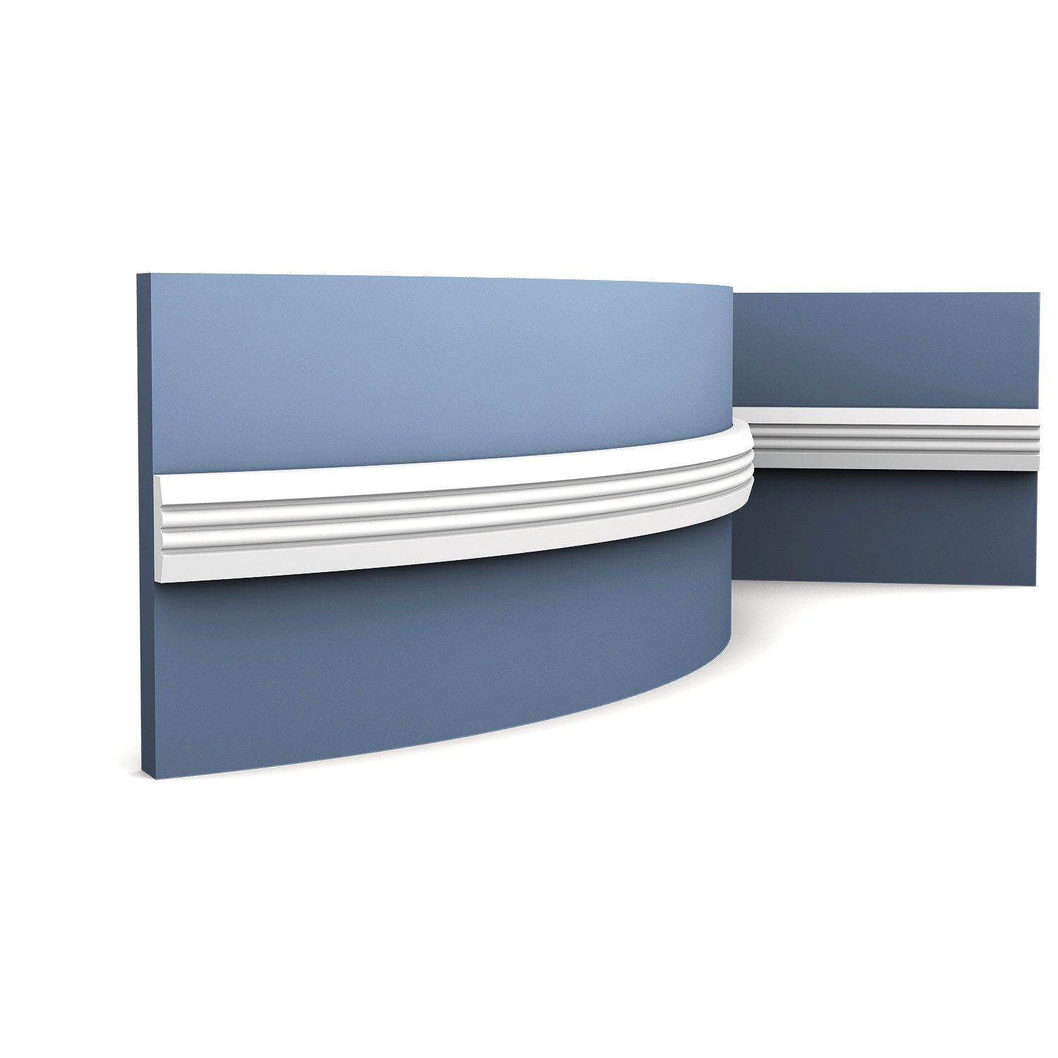 Orac Decor Flexprofil P5021F flexi Friesleiste Wandleiste Zier-Rahmen Profil Deko 2m (Profilleiste, 1-St., Flexible Wandleiste, Stuckleiste, Zierleiste, 2 m), Profilleiste