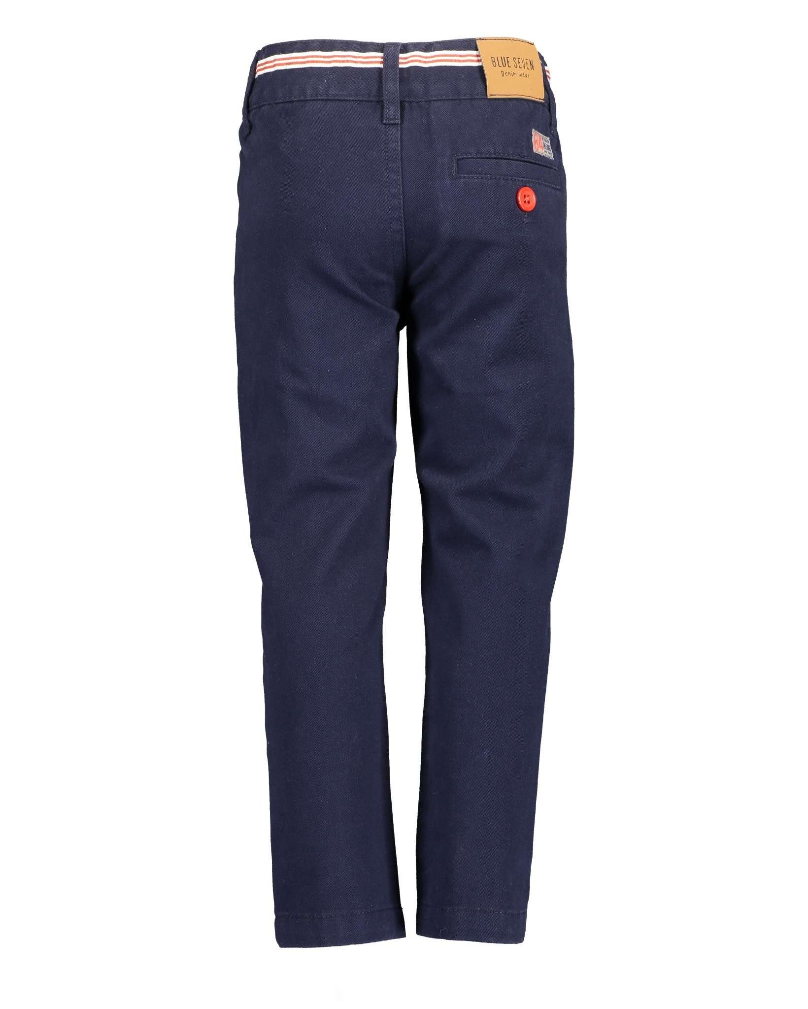 Details Seven blau Jungen Blue 5-Pocket-Jeans Hose marine Seven Festmode Blue rote (1-tlg)