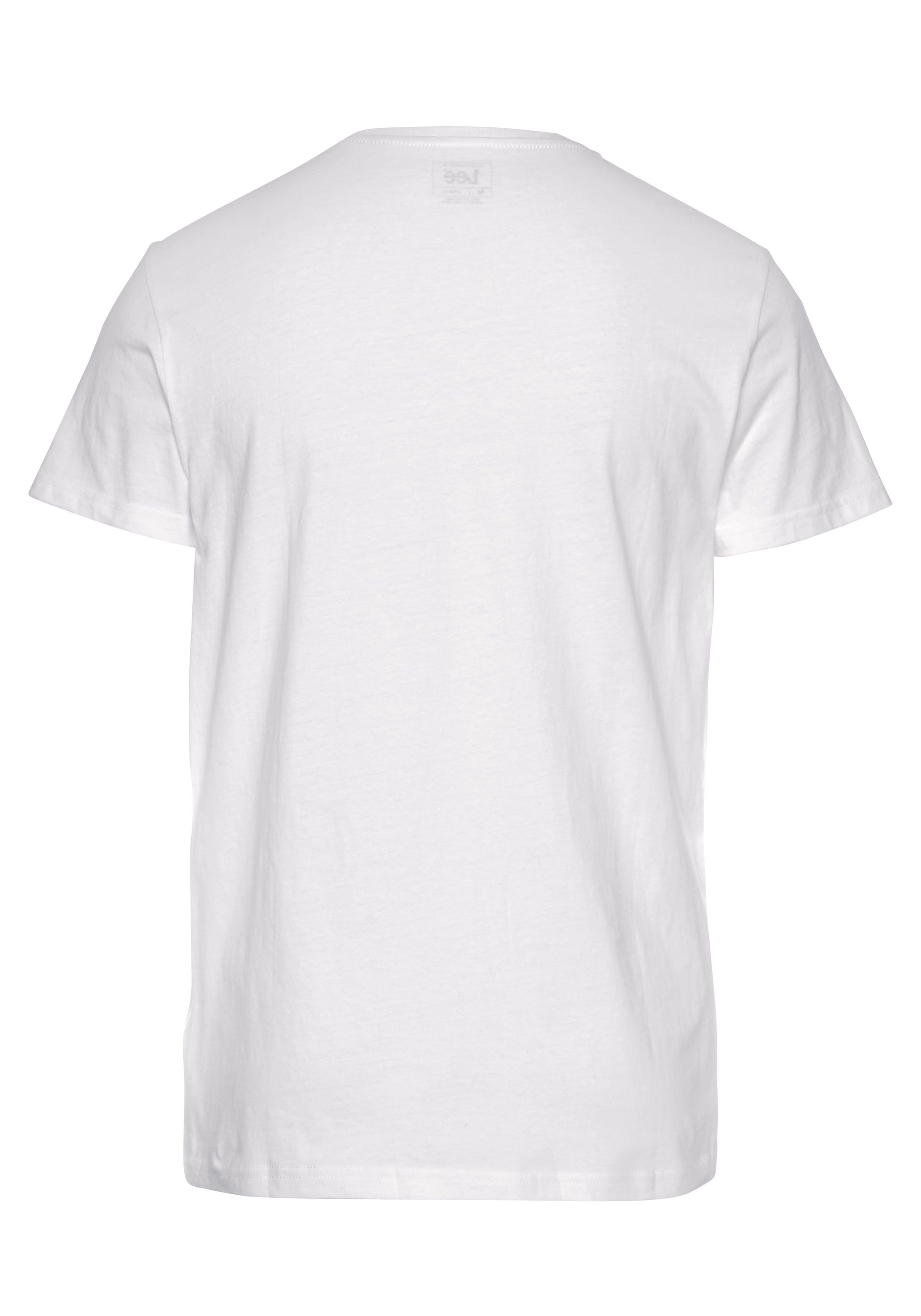 Lee® T-Shirt schwarz, weiß 2-tlg) (Set