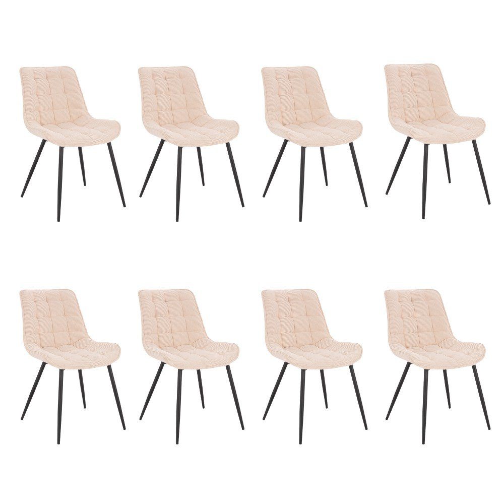 HOME DELUXE Esszimmerstuhl Polsterstuhl 2er - günstig online kaufen