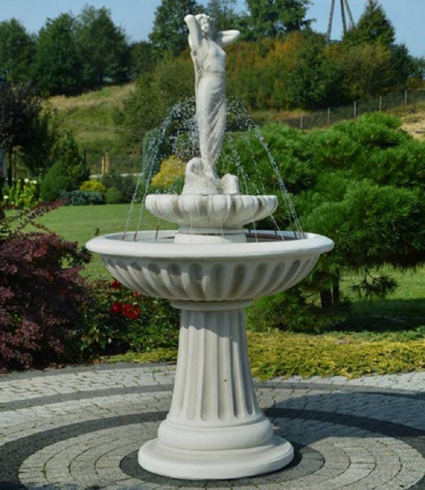 Thumbnail - Casa Padrino Gartenbrunnen Jugendstil Springbrunnen Dame Grau Ø 92 x H. 172 cm - Prunkvoller Gartenbrunnen - Gartendeko ...